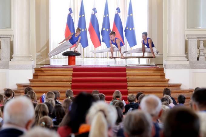 Ob državnem prazniku, dnevu slovenskega športa dan, v Predsedniški palači dan odprtih vrat