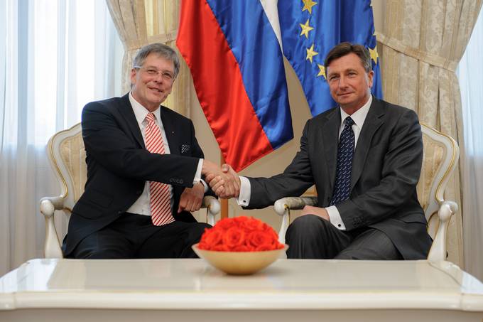 Predsednik republike Borut Pahor je danes sprejel koroškega deželnega glavarja dr. Petra Kaiserja