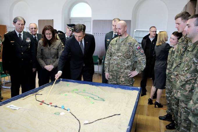 Predsednik Pahor obiskal 72. brigado in Center vojaških šol