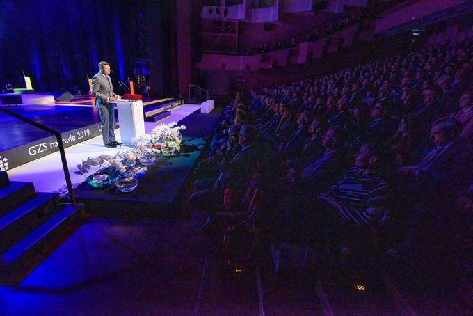 Predsednik republike Borut Pahor na podelitvi nagrad Gospodarske zbornice Slovenije