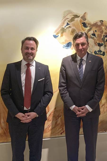 Predsednik republike se je sestal s predsednikom vlade Luksemburga Xavierjem Bettelom