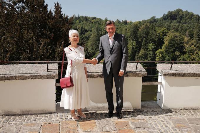 Predsednik Pahor se je na dvorcu Trakoščan srečal z nekdanjo predsednico hrvaške vlade Kosor