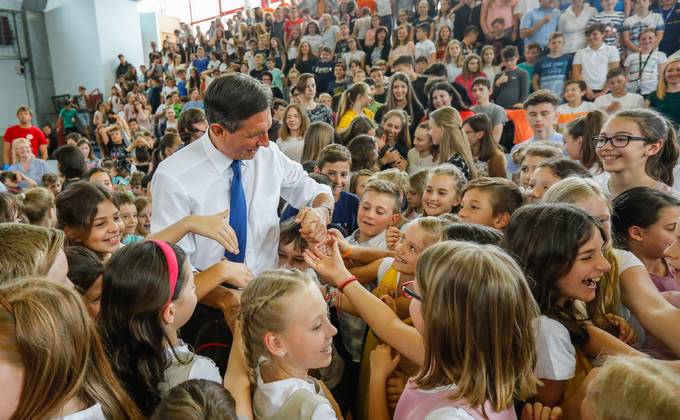 Predsednik Pahor obiskal OŠ Antona Ukmarja Koper