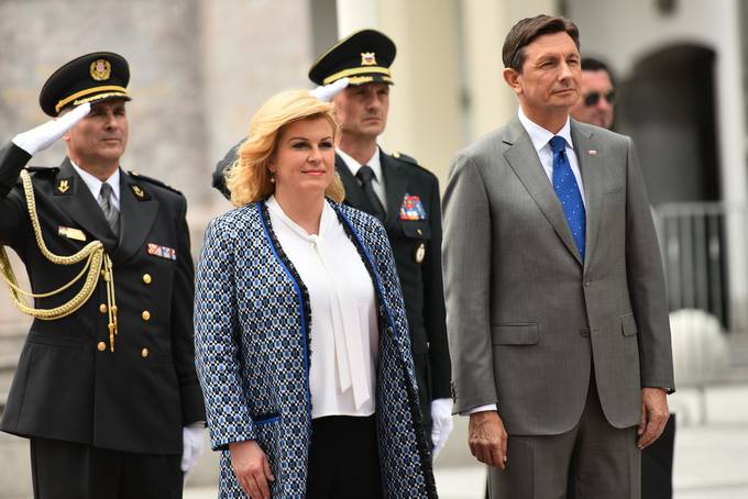 Predsednica Republike Hrvaške Kolinda Grabar-Kitarović na uradnem obisku v Republiki Sloveniji