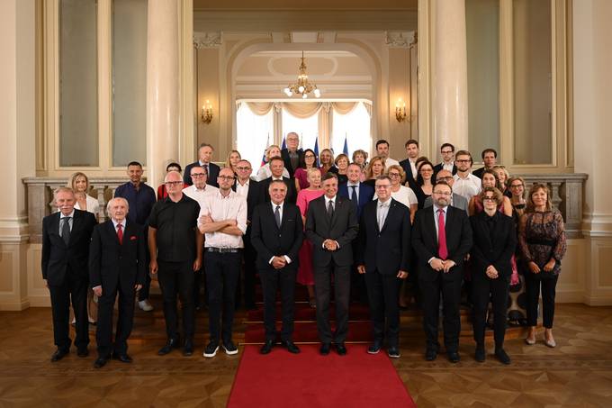 Predsednik Republike Slovenije Borut Pahor v Predsedniški palači priredil slovesnost, s katero smo obeležili 150-letnico rojstva arhitekta Jožeta Plečnika in počastili Plečnikovo leto 2022
