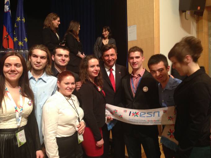 Predsednik republike Borut Pahor v Mariboru otvoril letno generalno skupščino Erasmus Student Network