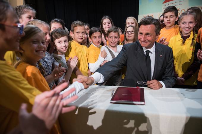 Predsednik Pahor se je udeležil praznovanja 260. obletnice šolstva v Voličini