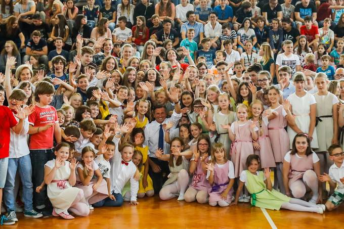 Predsednik Pahor obiskal OŠ Antona Ukmarja Koper