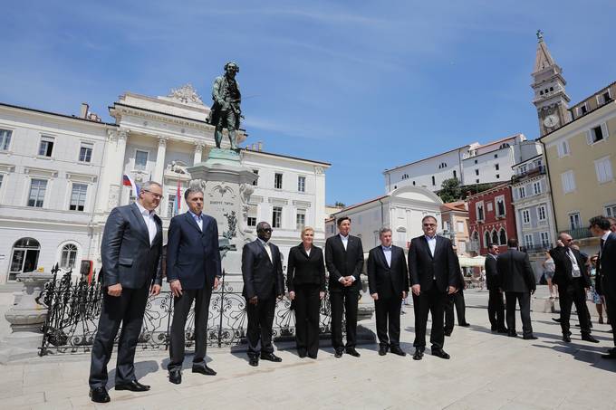 Predsednik Pahor z voditelji Brdo procesa na mednarodni poslovni konferenci Summit 100