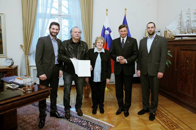 Predsednik republike Borut Pahor Radetu Šerbedžiji predal listino o častnem pokroviteljstvu nad Bled Film Festivalom 2015