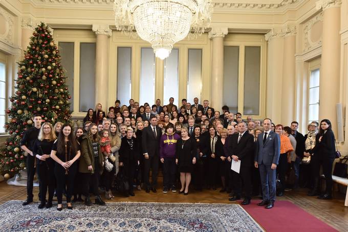 Predsednik Republike Slovenije Borut Pahor priredil sprejem za predstavnice in predstavnike humanitarnih organizacij