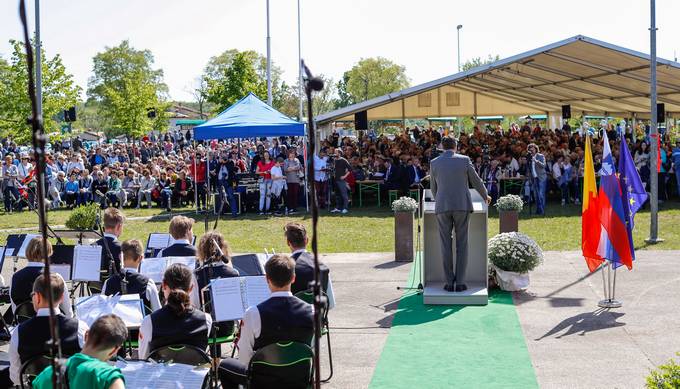 Predsednik republike na tradicionalnem prvomajskem srečanju v Opatjem selu