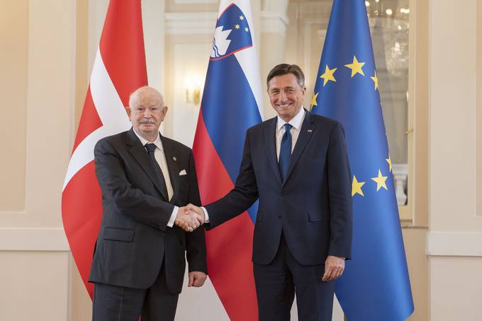 Predsednik Pahor na uradnem obisku gosti velikega mojstra Suverenega malteškega viteškega reda Fra’ Giacoma Dalla Torreja del Tempia di Sanguinetta