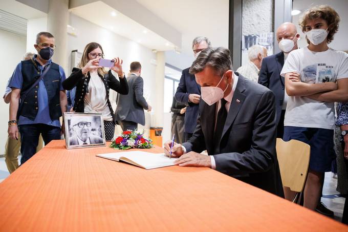Predsednik Pahor je imel govor na žalni seji ob smrti Borisa Pahorja v Narodnem domu v Trstu
