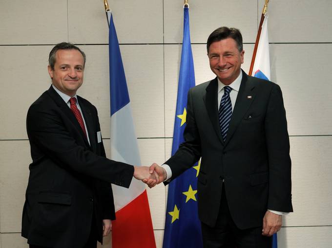 Drugi dan obiska predsednika republike v Franciji v znamenju gospodarskega sodelovanja - srečanje z generalnim direktorjem francoskega podjeta Systra Pierrom Verzatom