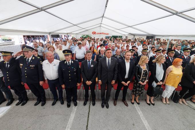 Predsednik Pahor na slovesnosti ob 23-letnici Občine Cankova in 130-letnici delovanja PGD Cankova