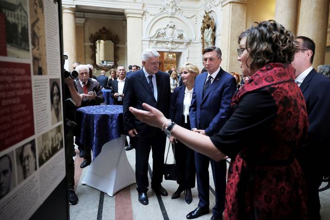 Predsednik Republike Slovenije Borut Pahor na osrednji slovesnosti ob 30-letnici delovanja Zveze slovenskih društev na Hrvaškem