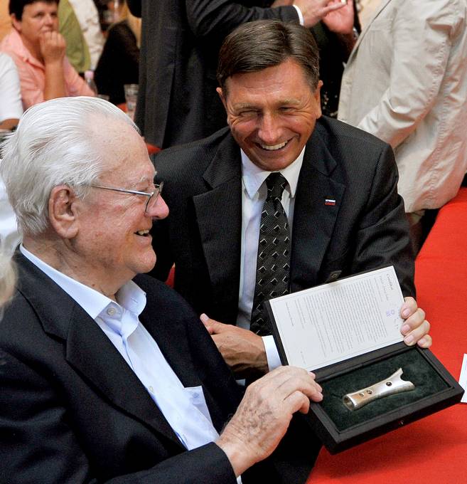 Predsednik republike Borut Pahor se je udeležil festivala »Avsenikov dan - Lepo je biti muzikant« v Begunjah na Gorenjskem