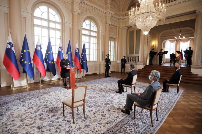 Ob dnevu Rudolfa Maistra se je predsedniku republike s slavnostnim nagovorom pridružila mag. Lučka Lazarev Šerbec, predsednica Zveze društev general Maister