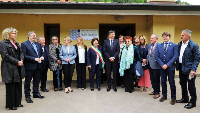 Predsednik Republike Slovenije Borut Pahor je danes obiskal slovensko manjšino v Videmski pokrajini