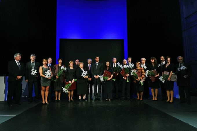 Predsednik republike Borut Pahor na podelitvi Zoisovih nagrad, Zoisovih priznanj, Priznanja ambasador znanosti Republike Slovenije in Puhovih priznanj