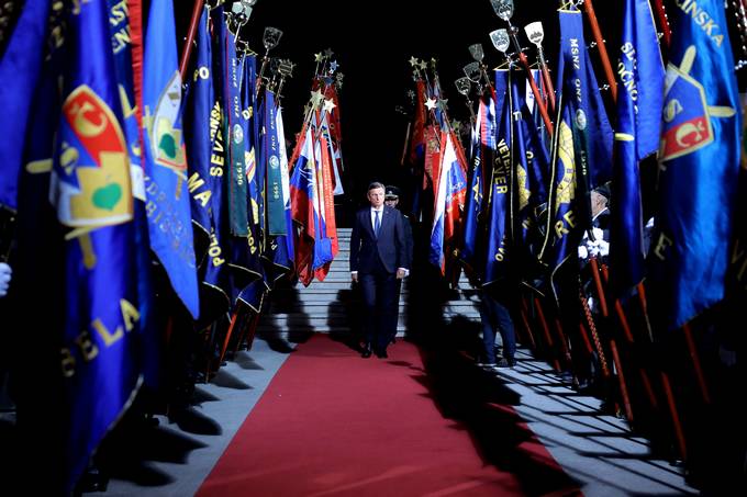 Predsednik Pahor na državni počastitvi 75. obletnice vrnitve Primorske k matični domovini