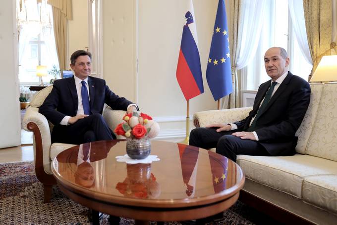 Predsednik republike je sprejel na pogovor Janeza Janšo, predsednika SDS in kandidata za predsednika vlade