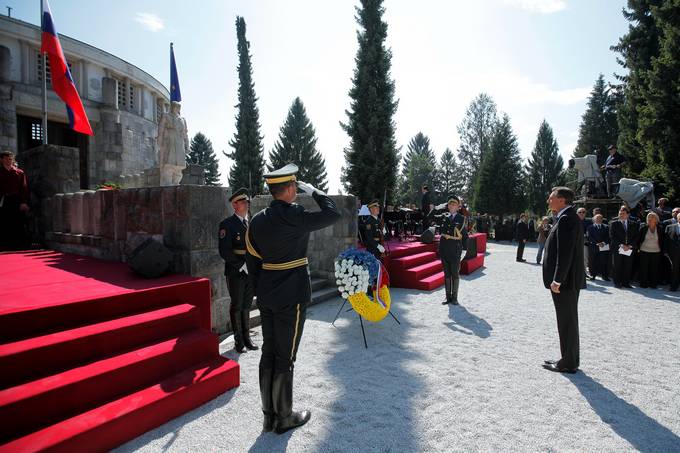 Predsednik republike Borut Pahor na državni komemoraciji v spomin žrtvam ob 100. obletnici I. svetovne vojne