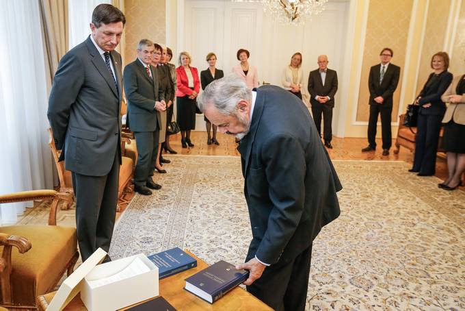Predsednik republike Borut Pahor priredil kosilo za sodnice in sodnike Ustavnega sodišča