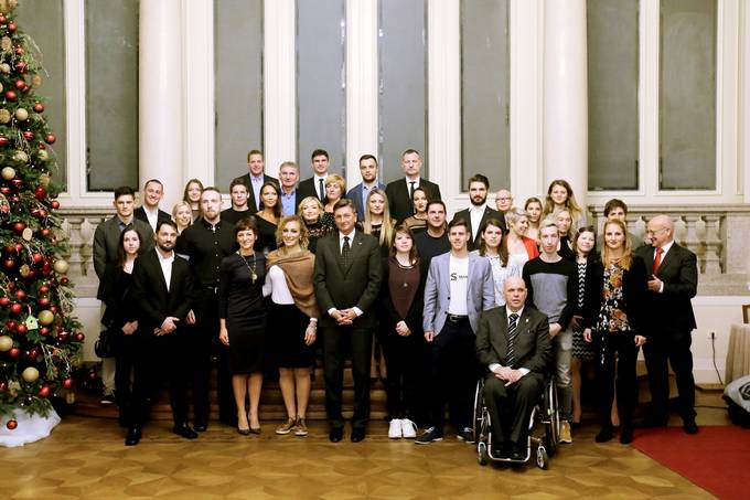 Sprejem za najboljše slovenske športnice in športnike v letu 2017