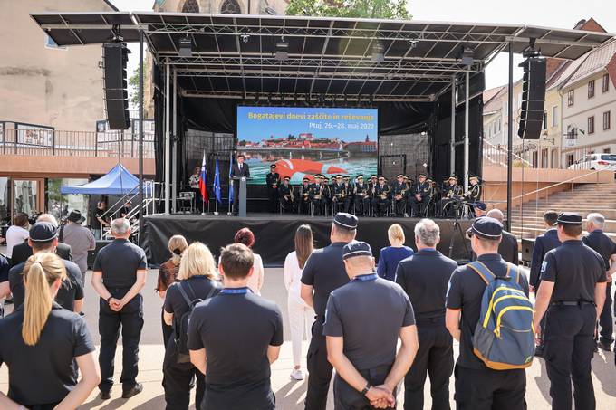 Predsednik Republike Slovenije Borut Pahor se je udeležil odprtja Bogatajevih dnevov zaščite in reševanja na Ptuju