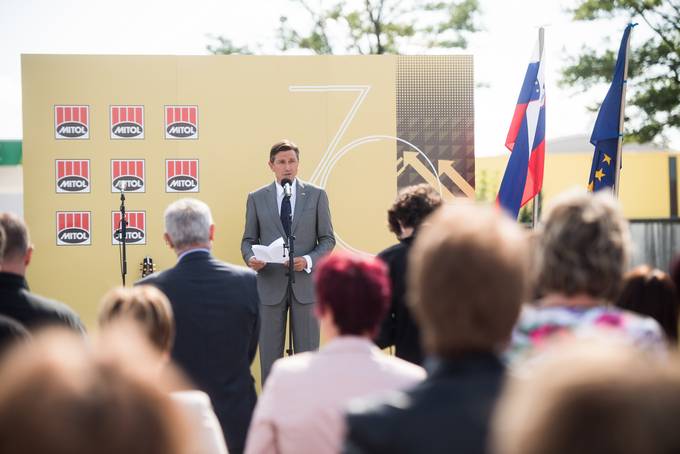 Predsednik Pahor se je udeležil prireditve ob 70-letnici podjetja Mitol