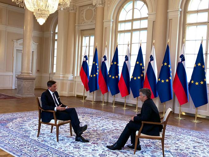 Pogovor predsednika Republike Slovenije Boruta Pahorja za Televizijo Slovenija ob dnevu državnosti