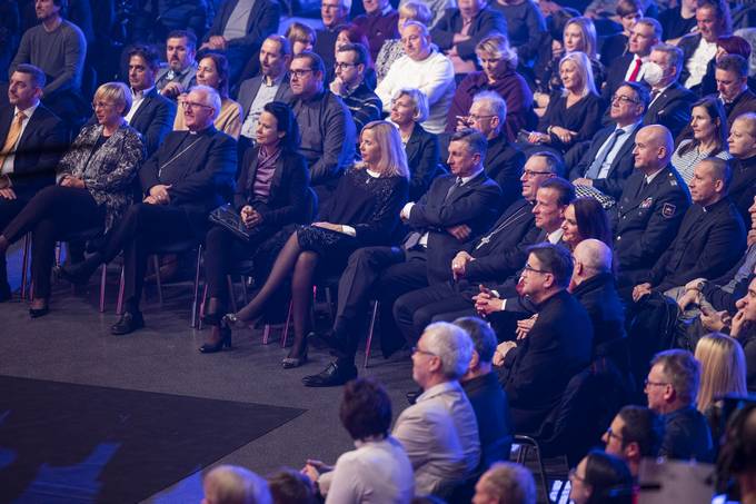 Predsednik Republike Slovenije Borut Pahor se je tradicionalno udeležil dobrodelnega koncerta Klic dobrote