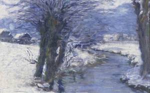 Zaloški mlin pozimi