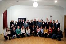 6. 12. 2022, Ljubljana – Predsednik Pahor obiskal Uršulinski zavod ob 320-letnici prihoda uršulink v Ljubljano in ob 20-letnici Angelinega vrtca, prvega vrtca montessori v Sloveniji (Daniel Novakovič/STA)