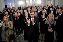 20. 12. 2022, Ljubljana – Predsednik Pahor je priredil poslovilni sprejem za ustvarjalke in ustvarjalce medijev (Daniel Novakovič/STA)